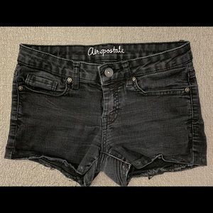 Aeropostale Black Denim Shorts
